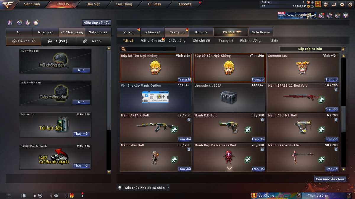 shop acc cf uy tin gia re